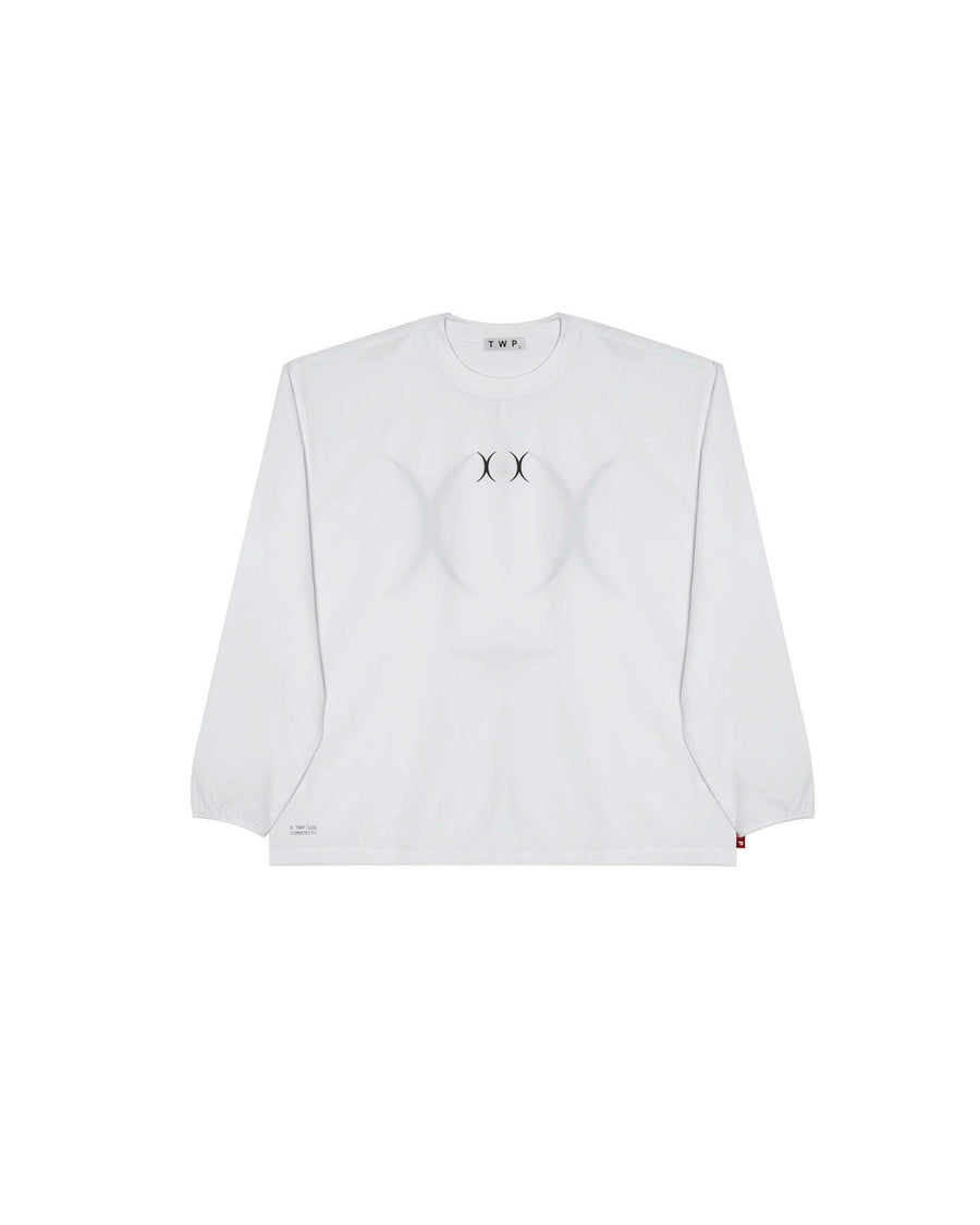 Unisex Long Sleeve Performance Tee - White