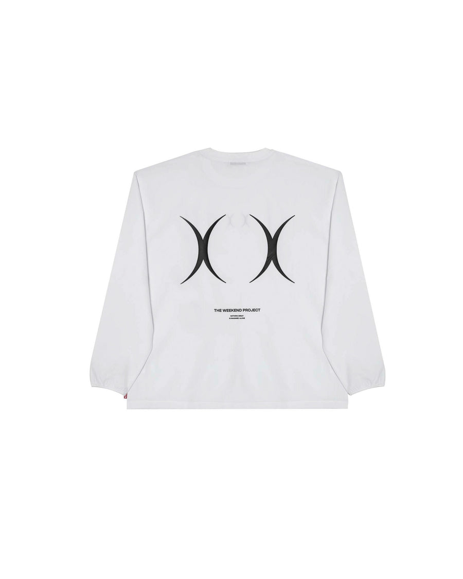 Unisex Long Sleeve Performance Tee - White